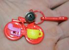 Vintage 80s Plastic Bike with Charms Clip On Charm For Plastic Necklace 1980s