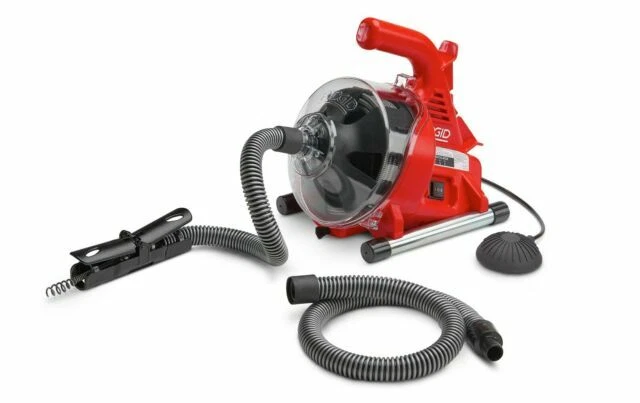 RIDGID PowerClear Drain Cleaning Machine - Red/Black