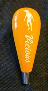 NORTH PEAK BREWING VICIOUS 6" TALL  BEER TAP HANDLE - Picture 1 of 3