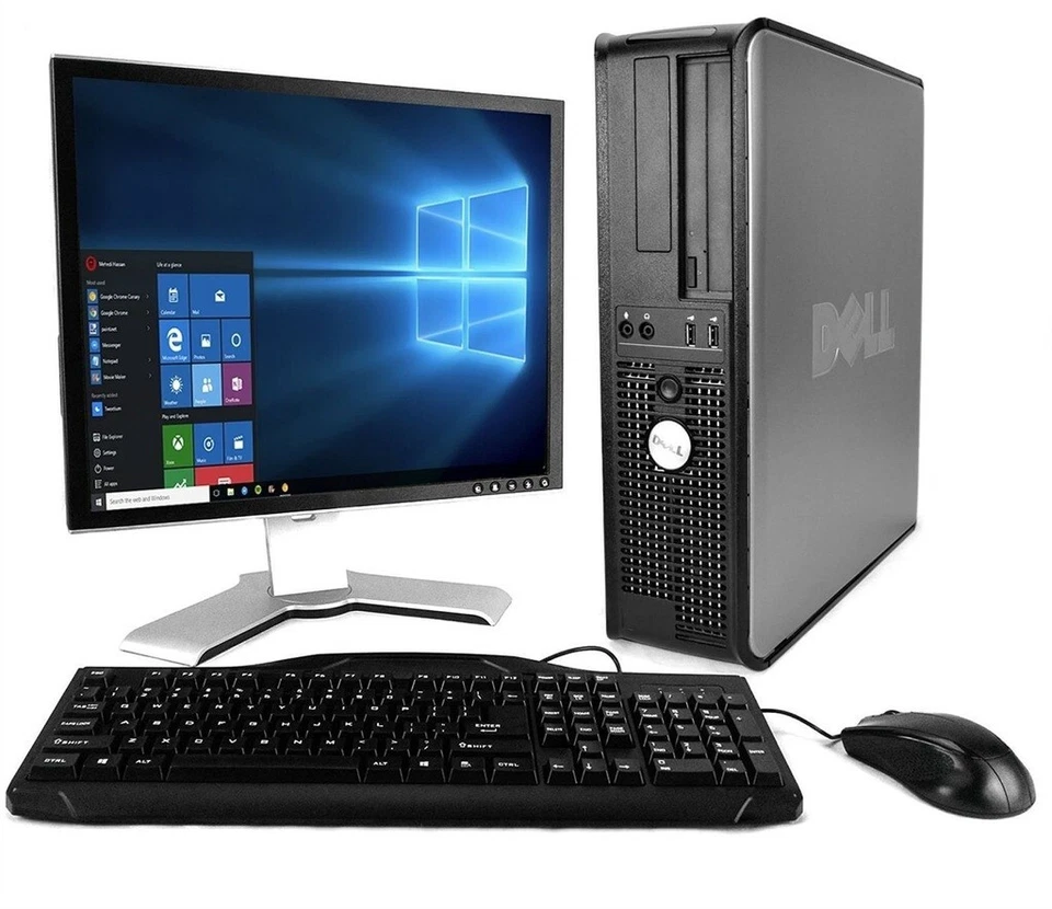 Dell 780 with Dell 22" LCD, 250GB, Core2Duo 2.93Ghz CPU, & Genuine Windows 7 x32 - Image 1 of 4