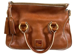 Dooney & Bourke Florentine Savannah Rare Natural Satchel Hand Bag Purse - Picture 1 of 13