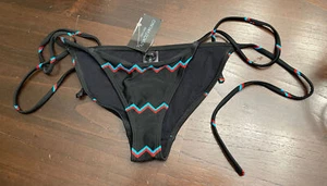 Cynthia Rowley Ziggy Black Bikini Bottom Size XS 41 - Picture 1 of 5