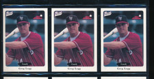 Lot (3) 1996 Best #3 Greg Legg Scranton Wilkes Barre Red Barons (FM56) SWSW6