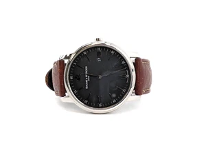 Baume & Mercier Classima Quartz Stainless Steel Brown Band 65493 42mm Watch - Picture 1 of 14