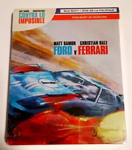 Ford v Ferrari - Limited Edition - Blu-ray + DVD - Steelbook - New - Picture 1 of 3