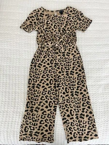 Art Class Toddler Girl's Size 4T Leopard Short Sleeve Jumpsuit - Picture 1 of 3