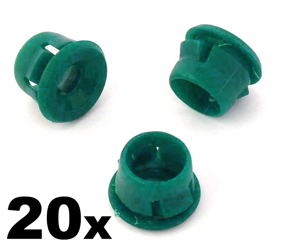 20x BMW Side Skirt & Sill Moulding Clips- Green Plastic Grommets 51711932996 - Image 1 of 1