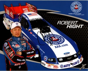 Robert Hight Hand Signed 8x10 Cardstock 2009 NHRA Nitro Funny Car Dragster - Picture 1 of 2