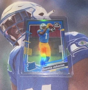 2023 Donruss Optic Quentin Johnston Holo Silver Prizm Rated Rookie RC #265 - Picture 1 of 2