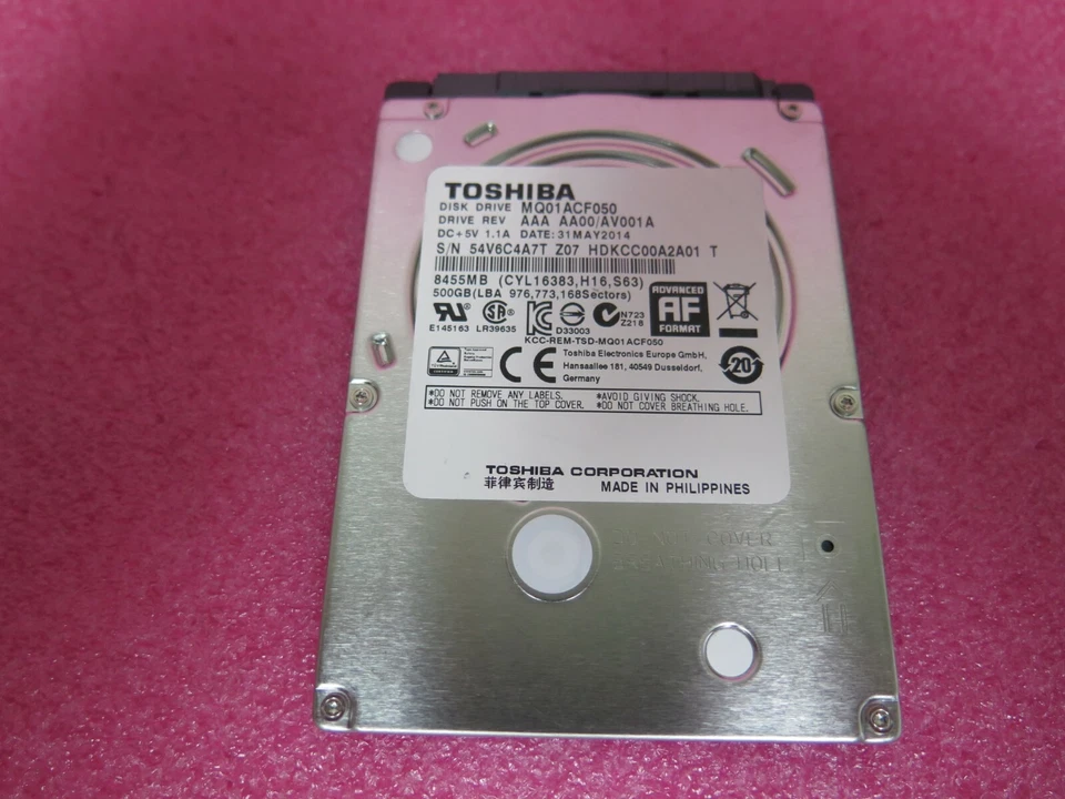 Toshiba MQ01ACF050 500GB 7200 RPM SATA 6.0Gb/s  2.5" Laptop Internal Hard Drive - Image 1 of 1