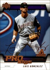 2005 Upper Deck Pro Sigs Arizona Diamondbacks Baseball Card #5 Luis Gonzalez