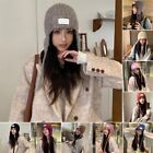 Lace-up Ear Protection Hat Thickened Woolen Cap Beanies Hat  Women Girls