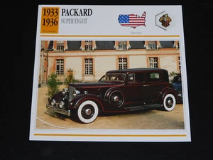 Enchufe Coche - Packard Super Eight - 1933- 1936 - De 1990-14 CM X 14CM - Imagen 1 de 1
