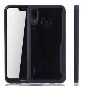 Huawei P20 Lite Hybrid Editon Etui na telefon komórkowy Ochrona Case Cover Bumper Etui Czarne - Zdjęcie 1 z 4