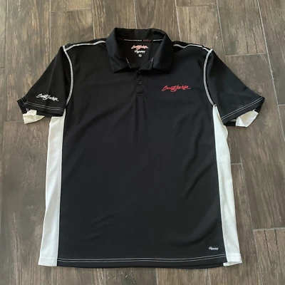 Camisa Polo Barrett Jackson Auto Subasta Para Hombres XL Extra Grande Negra Manga Corta Foto 1 de 4