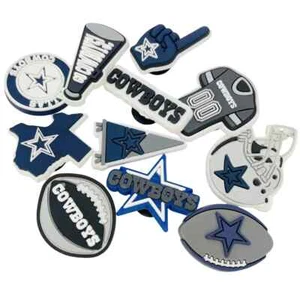 (11) LOT Dallas Cowboys NFL Football Team Shoe Clog Charms - Picture 1 of 1