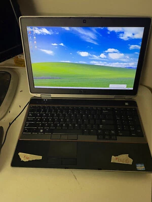 Laptop Dell E6520 de 15,6" de colección Windows XP Pro i5 160 GB cámara web #756D Foto 1 de 4