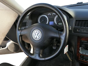 VW Golf 4 Bora Lenkrad 3 Speichen Leder Lederlenkrad 1J0419091AE - Bild 1 von 4
