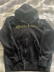 Chaqueta con Capucha The Expendables Fall Tour 2008 Negra Cremallera Completa Talla Mediana - Imagen 1 de 6