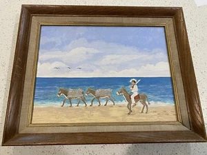 VTG 1967 Original Oil Painting At Matanchen bay, Nayarit Mexico By Millie Parks - Picture 1 of 5