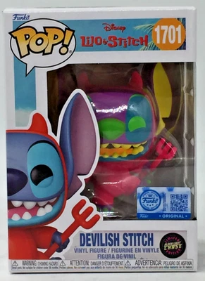 Funko Pop! Disney Lilo & Stitch Devilish Stitch Funko SE BL CHASE LE #1701 W/PP - Изображение 1 из 4
