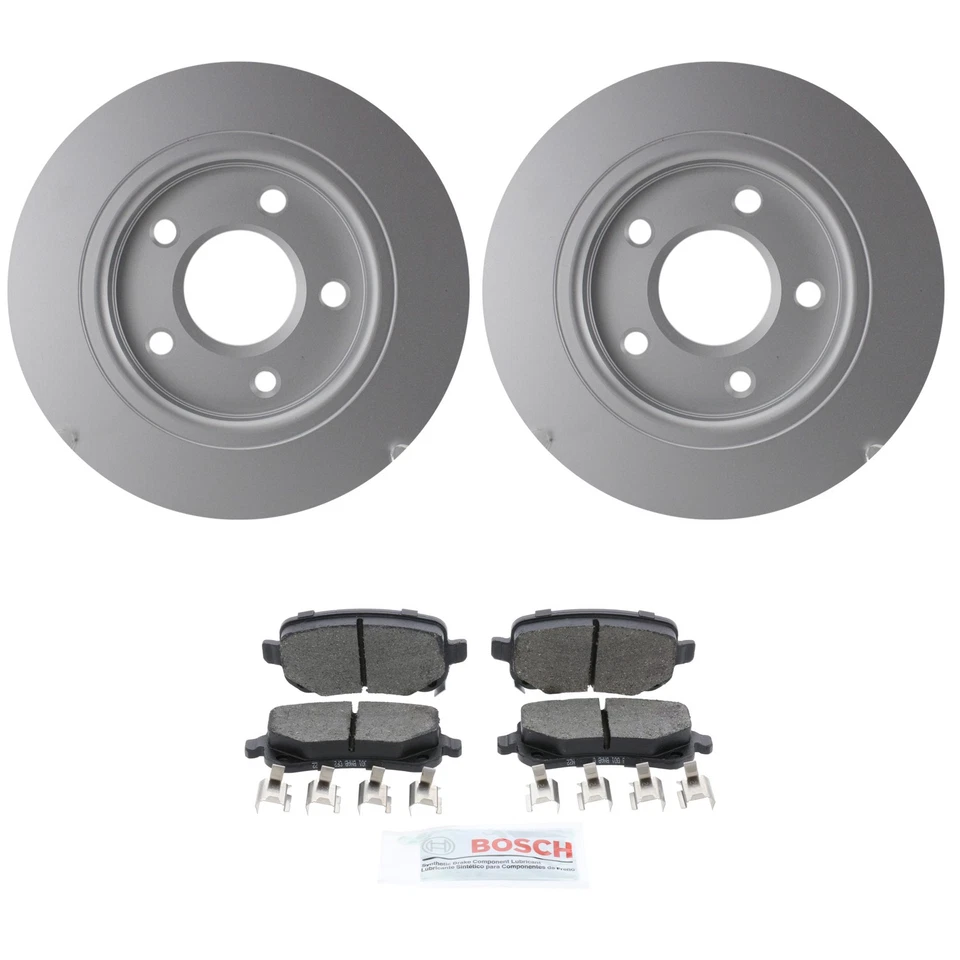 Kit de pastillas de freno de disco de cerámica azul rotores Quietcast traseros Bosch para ciudad y campo Foto 1 de 1