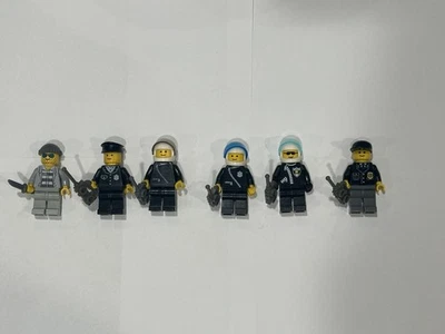 LEGO City Town Policía Criminal Lote x6 Policías Minifiguras Lote Foto 1 de 2