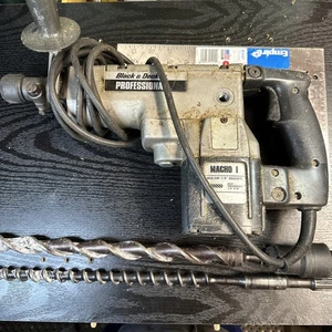 BLACK & DECKER PROFESSIONAL MACHO HD ROTARY HAMMER DRILL + 2Bits Model 5043-09 - Picture 1 of 12