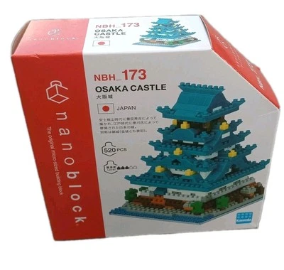 Kawada Nano Block Japan Osaka Castle 520pcs NBH_173 Nanoblock New Sealed - Image 1 of 3
