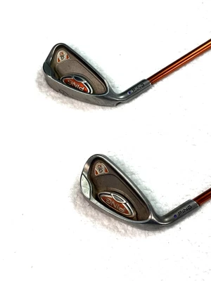 Ping G10 6 / 9 Iron LH Steel Shafts TFC 129 Black Dot - Golf Clubs Set Of 2  - Image 1 of 4