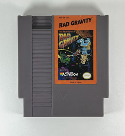 The Adventures of Rad Gravity for NES Nintendo Cartage + Sleeve Only Play Tested