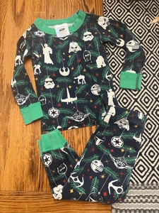 Hanna Andersson Multicolor Star Wars Ornaments Pajama Set Size 18-24 Months - Picture 1 of 4