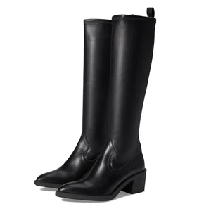 La Canadienne Paton hohe Damenstiefel Größe EU 37,5 US 7 schwarz Lederabsatz neu ohne Karton - Bild 1 von 12