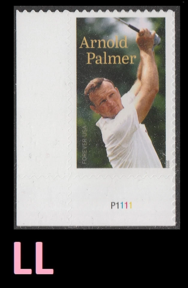 US 5455 Arnold Palmer F plate single LL MNH 2020 - Image 1 of 1