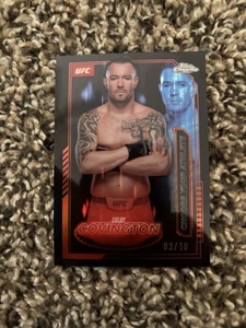 2025 Topps UFC Chrome Colby Covington Mission Control BLACK /10 - Picture 1 of 3