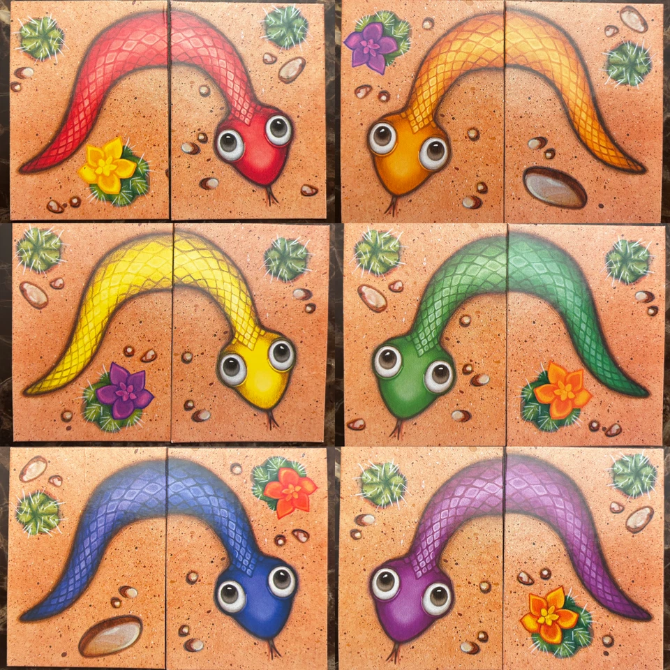 Сменные карты Gamewright Hisss — выберите цвет — пары голова/хвост - Изображение 1 из 1