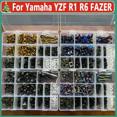 192PCS 304 Stainless Steel Fairing Bolts Kit Screws For Yamaha YZF R1 R6 FAZER - Imagem 1 de 4