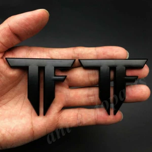 2pcs 3D Metal Transformers TF Autobot Deception Auto Emblem Badge Decal Sticker - Picture 1 of 4