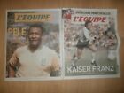 PELE, BECKENBAUER, SET OF 3 NEWSPAPERS L'EQUIPE, COLLECTOR (JT29)