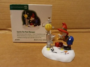 DEPT 56 NORTH POLE VILLAGE Accessory SPARKY THE PLANT MANAGER 56.56836 - Picture 1 of 3