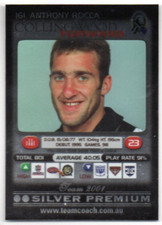 2001 AFL TEAMCOACH GOLD ULTRA PREMIUM CARD - 261 Anthony ROCCA (COLLINGWOOD)
