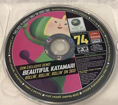 REVISTA OFICIAL XBOX 360 DISCO DE JUEGO 74 HERMOSO DISCO DEMO JUEGO KATAMARI Foto 1 de 2