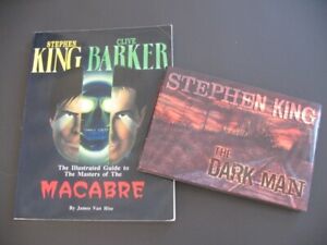 THE DARK MAN Stephen King HC/DJ 1st/1st Illustrated Masters Macabre TWO BOOK LOT