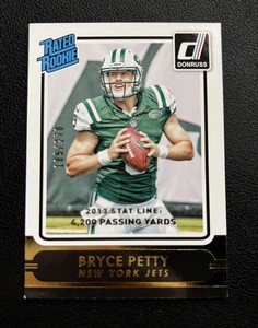 2015 Donruss Rated Stat Line Season /270 Bryce Petty #229 Rookie RC Jets
