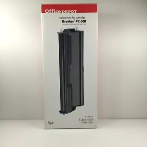 Office Depot Brother PC-501 Black Ribbon Cartridge - Brother Fax 575New Sealed - Picture 1 of 10