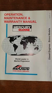 Mercruiser Operation maintenance and warranty manual Diesel engines bravo models - Imagen 1 de 5