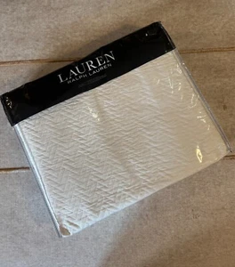 Lauren Ralph Lauren Kaia Full/Queen Coverlet Ivory White Textured 90x94 NIP - Bild 1 von 5