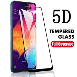 Protector de pantalla de vidrio templado cubierta completa para Samsung A10/A20/A40/A50/A70 5D - Imagen 1 de 3