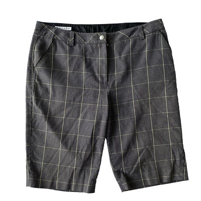 Cutter & Buck Womens Shorts size 10 Gray Plaid 11 inch inseam - Image 1 of 4