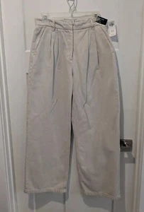 Abercrombie & Fitch Curve Love Ultra High Rise Relaxed Straight Pant 28/ 6 Short - Picture 1 of 12